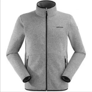 Eider Mission Jacket Men 2.0 Fleece for Men's With Knitted Look Misty Grey XL